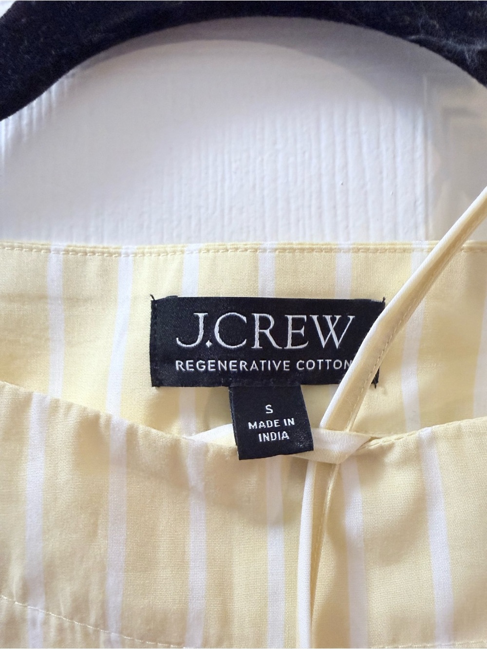 J. Crew butter Yellow Ciel poplin top